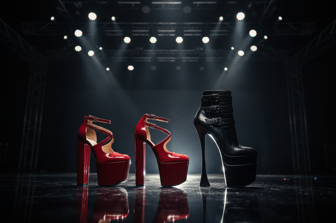 7-inch vs 9-inch platform heels for pole dancing comparison — Stage Wear Shop