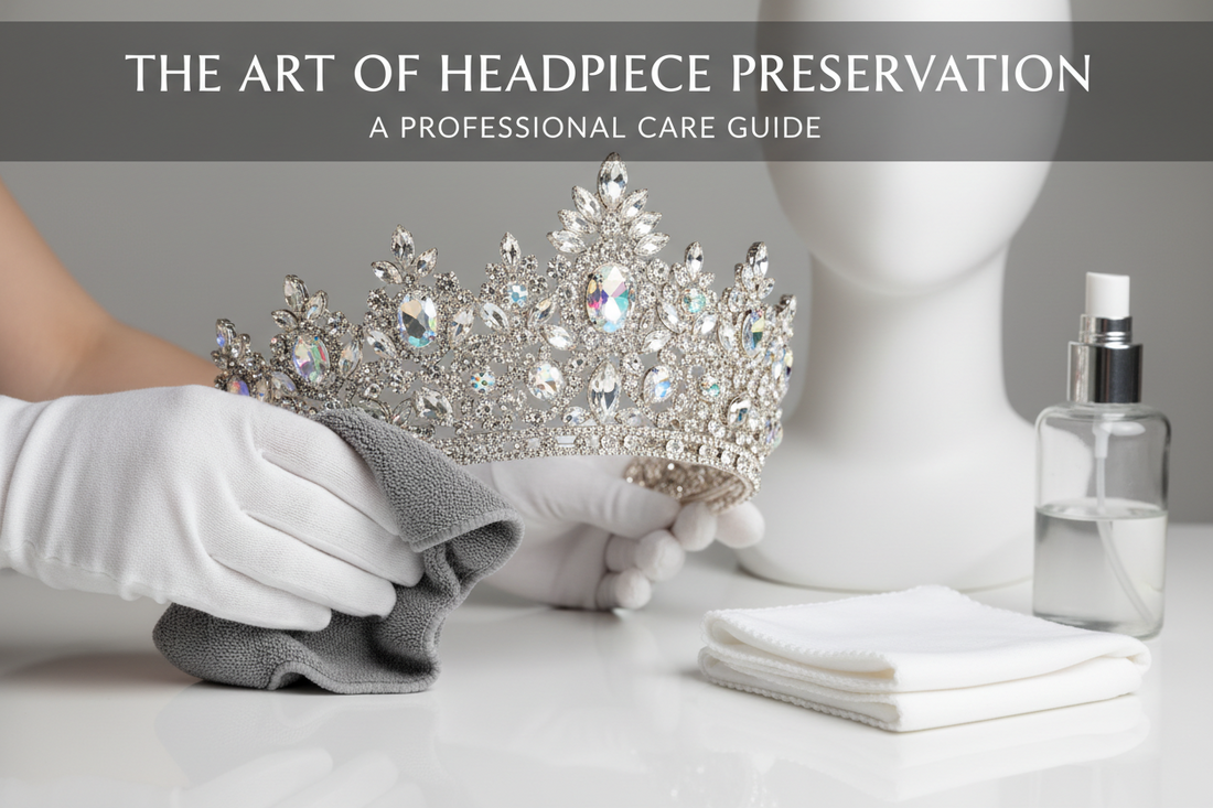 How to clean and care for drag queen rhinestone crown headpiece with proper technique
