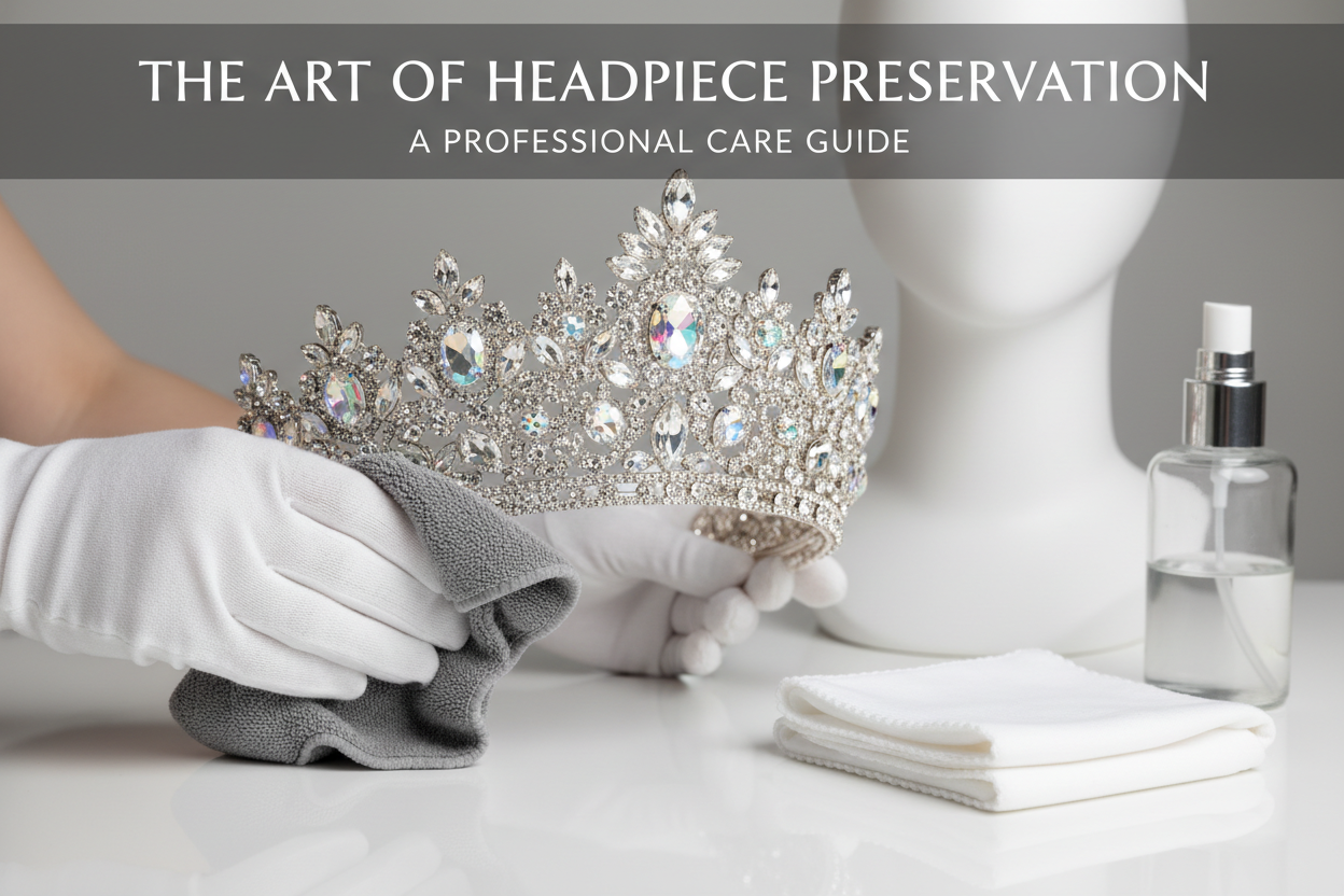 How to clean and care for drag queen rhinestone crown headpiece with proper technique