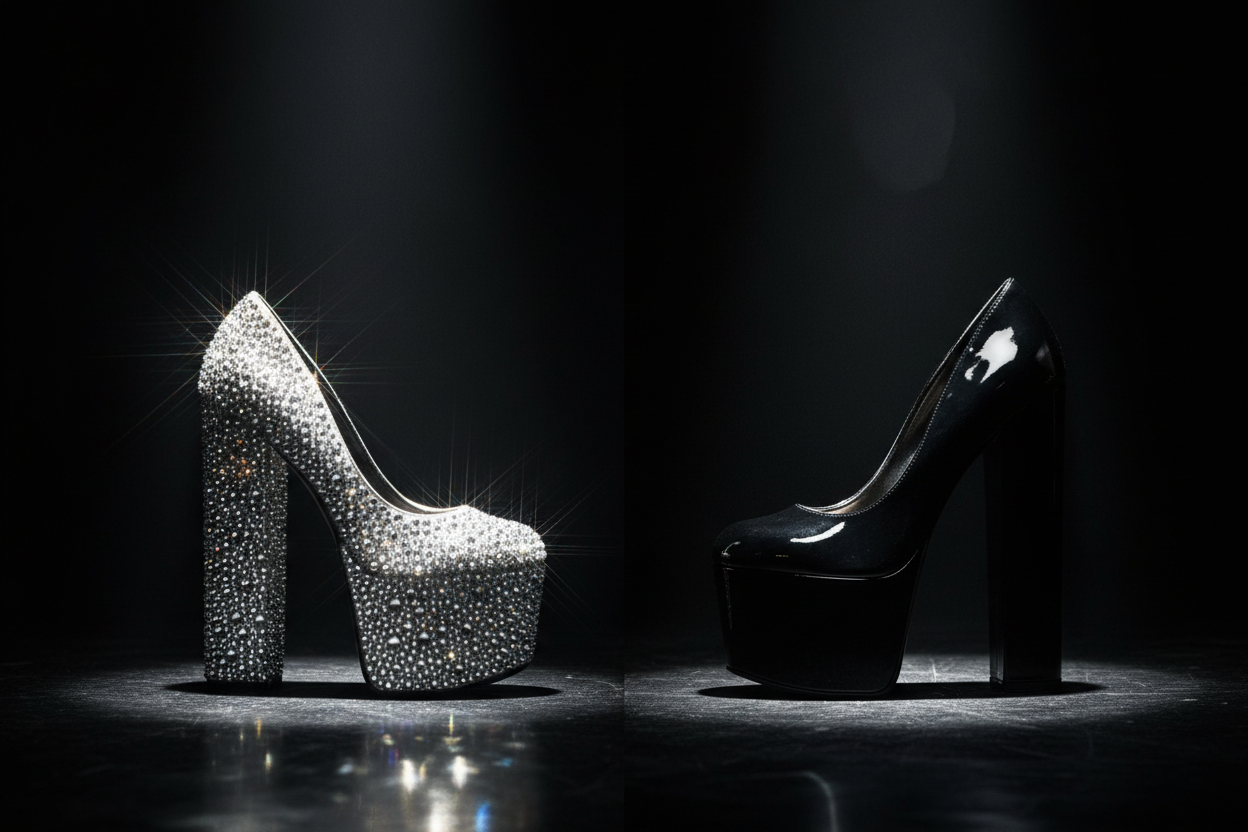 Rhinestone Heels vs Plain Heels: Which Is Better for Stage?