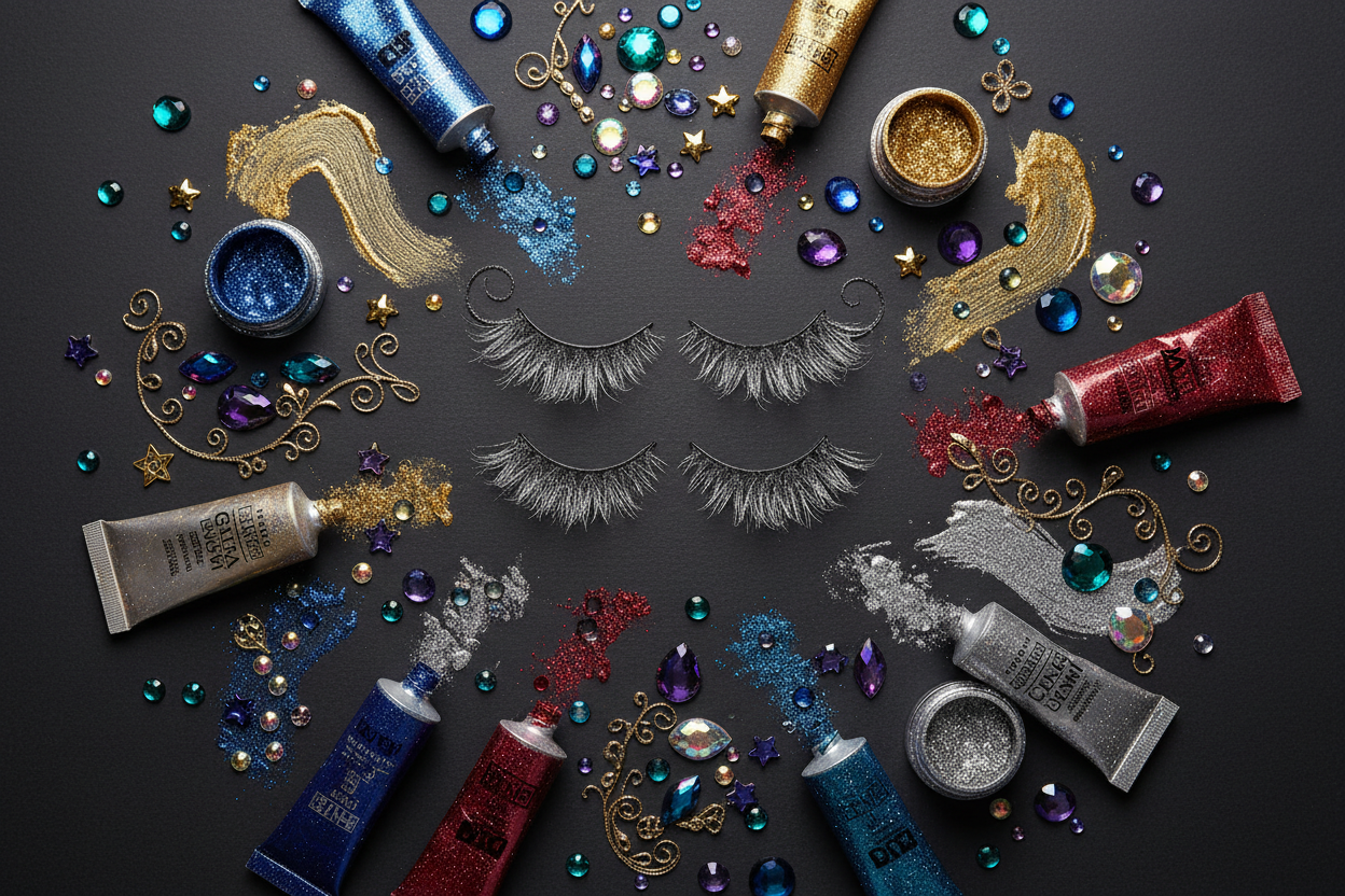 Eyelashes / Face Jewelry / Makeup