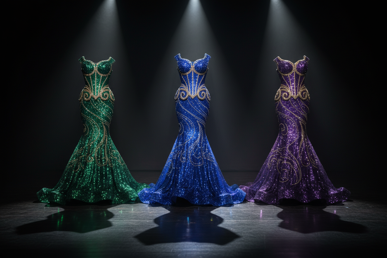 Mermaid Drag Pageant Gowns