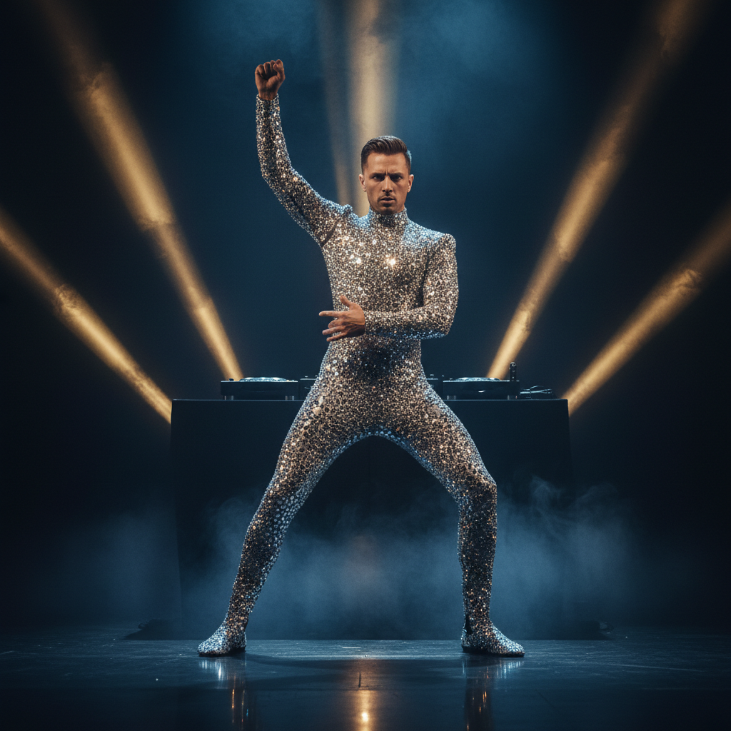 Men's Rhinestone Stagewear