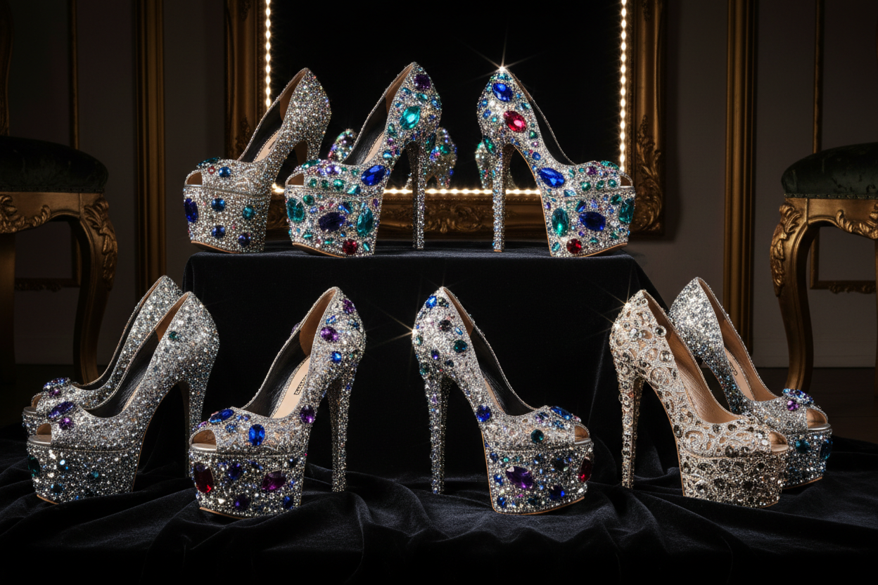 Rhinestone Heels