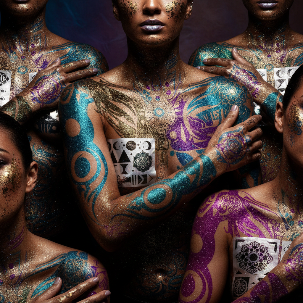 Temporary Tattoos and Body Glitter
