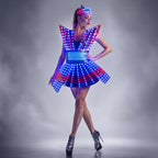 Pixel LED Mini Dress | Full-Body RGB Display | Gogo & Stage Costume