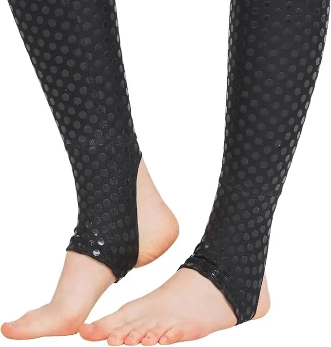 Pole Dance Leggings | Black High-Waist Texture