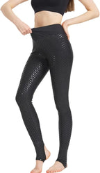 Pole Dance Leggings | Black High-Waist Texture
