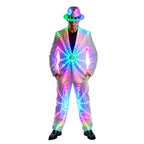 Men's Full-Colour RGB LED Suit | DJ & Stage Performer Costume | Black & White