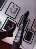Lace-Up Knee-High Boot | Side Zip | Matte Black