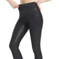 Pole Dance Leggings | Black High-Waist Texture