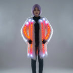 LED Faux Fur Jacket | Remote-Control Light-Up Coat | Festival & Event Outerwear
