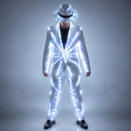 Men's Full-Colour RGB LED Suit | DJ & Stage Performer Costume | Black & White