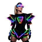 LED Light-Up Rave Dress | RGB Glow Jumpsuit | Festival Women