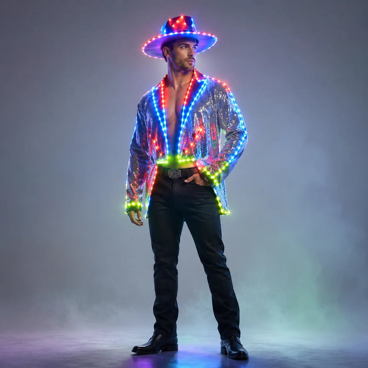 Men’s LED Stage Costume | RGB