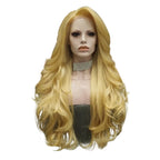Blonde Lace Front Wig | Long Wavy Synthetic | 26 Inches