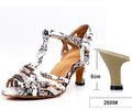 Latin Dance Heels | Colorful Serpentine | 6–10cm