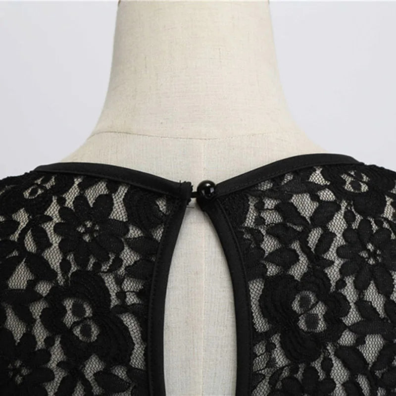 Lace Swing Dress | Vintage A-Line | Knee-Length