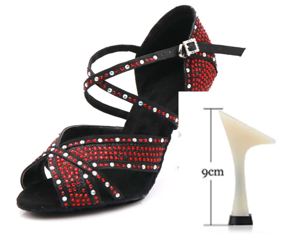 Rhinestone Latin Dance Heels | Multi-Style