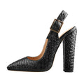 Slingback Stiletto Sandals | Fish Scale | 12cm Heel
