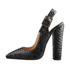 Slingback Stiletto Sandals | Fish Scale | 12cm Heel