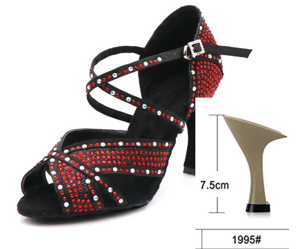 Rhinestone Latin Dance Heels | Multi-Style