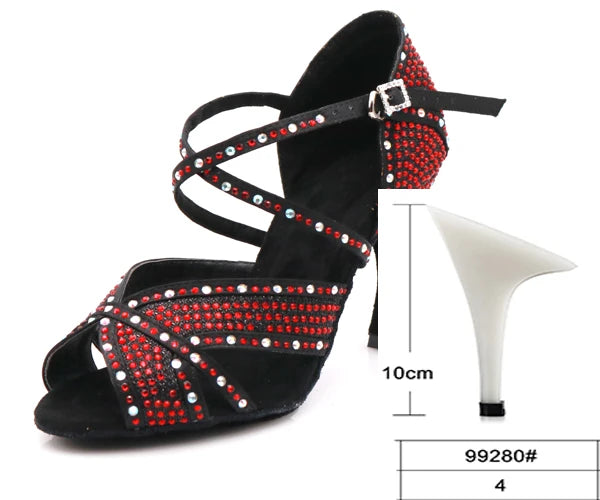 Rhinestone Latin Dance Heels | Multi-Style
