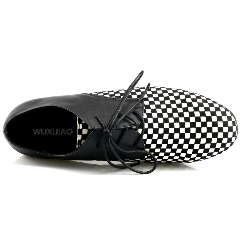 Men's Latin & Modern Dance Shoes | Houndstooth | Low Heel