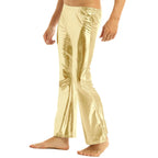 Men's Metallic Bell Bottom Pants | 70s Disco | Flare