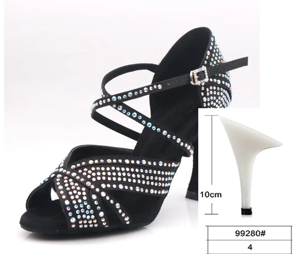 Rhinestone Latin Dance Heels | Multi-Style