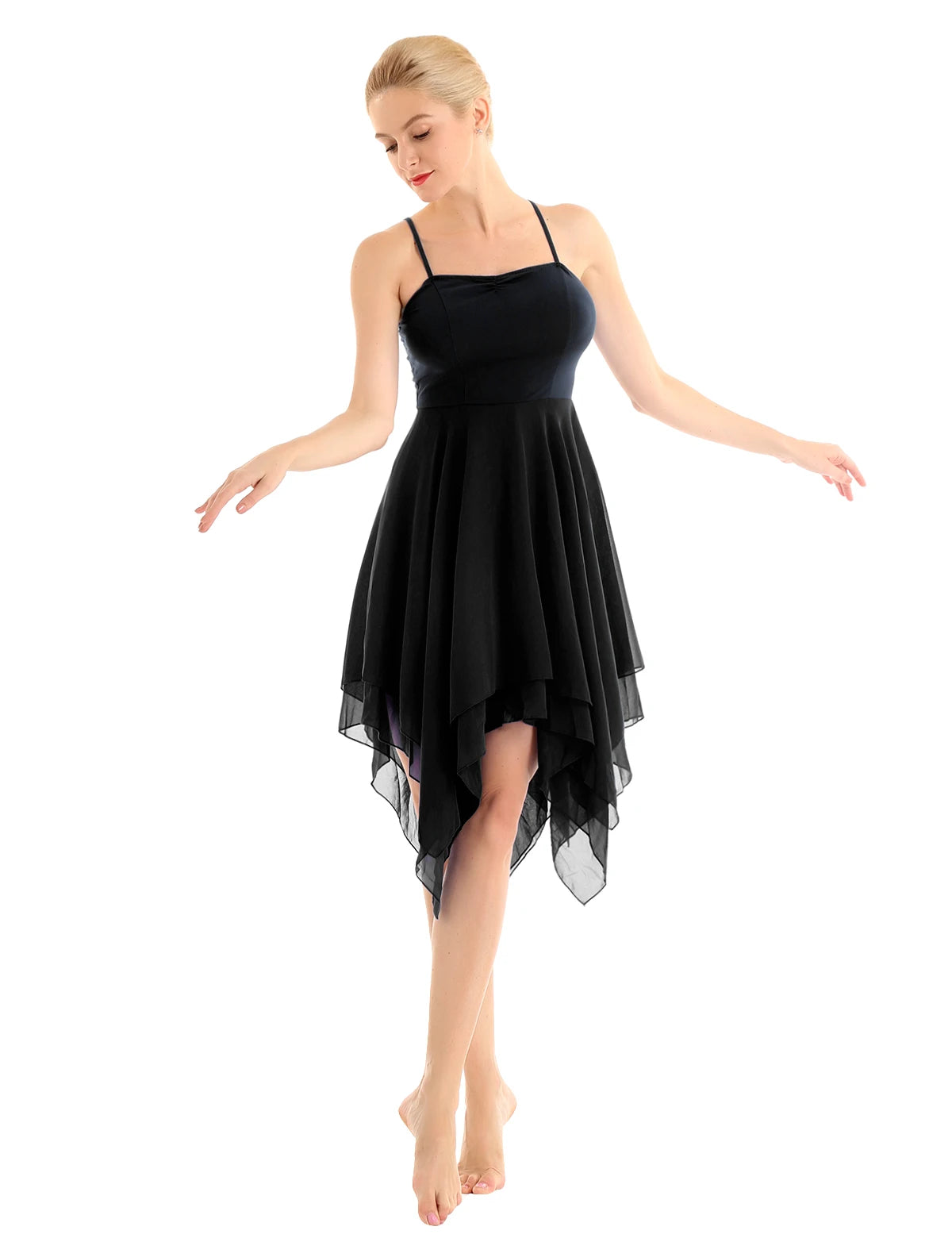 Lyrical Dance Dress | Layered Chiffon Hem