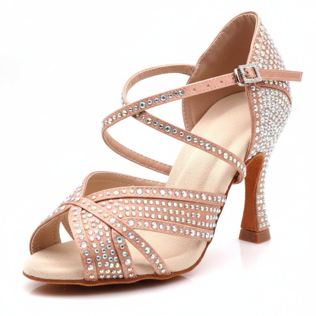 Rhinestone Latin Dance Heels | Multi-Style