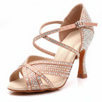 Rhinestone Latin Dance Heels | Multi-Style