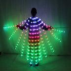 LED Isis Wings Cape | Remote-Control RGB | Belly Dance & Stage | 140 cm