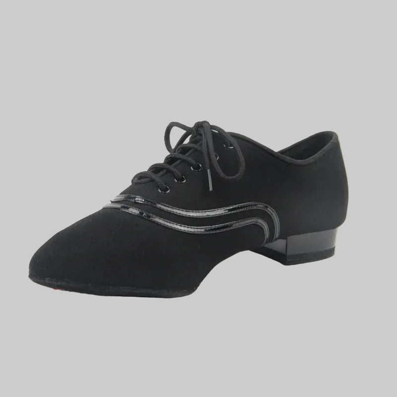 Men's Latin Dance Shoes - Professional Ballroom Oxford Lace-Up