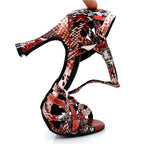 Latin Dance Heels | Colorful Serpentine | 6–10cm