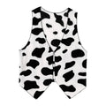 Cow Print Flannel Vest | Men's Festival Costume