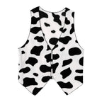 Cow Print Flannel Vest | Men's Festival Costume