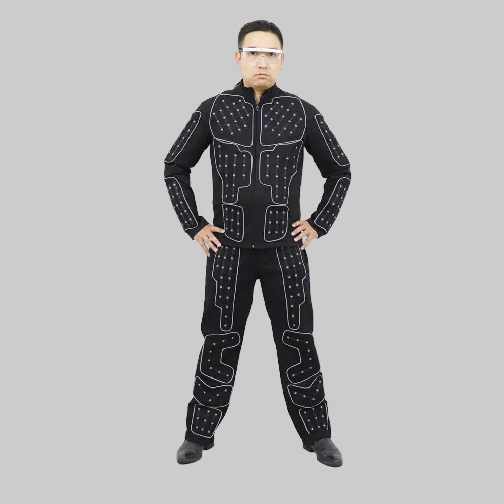 Full Color LED Robot Suit - RGB Light Up Stage Costume Jacket & Pants