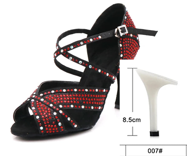 Rhinestone Latin Dance Heels | Multi-Style