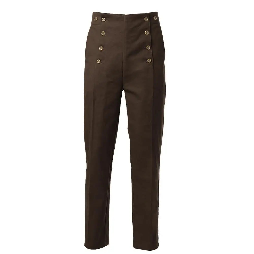 Victorian Steampunk Suspender Pants | High Waist | Men