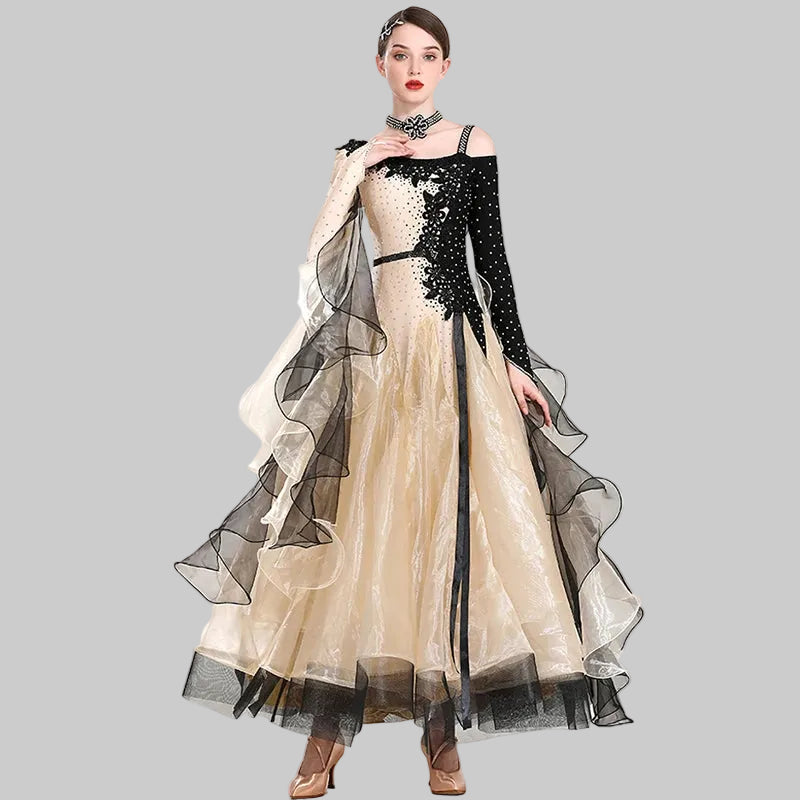 Command the Floor: Professional Ballroom Competition Gown – High-End Elegance & Performance