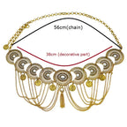 Medallion Chain Belt | Rhinestone Coin Hip Belt | Belly Dance