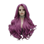 Long Purple Lace Front Wig | 30 Inch | Natural Wavy