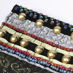 Tribal Belly Dance Costume | Beaded Bra & Belt Set | 2-Piece