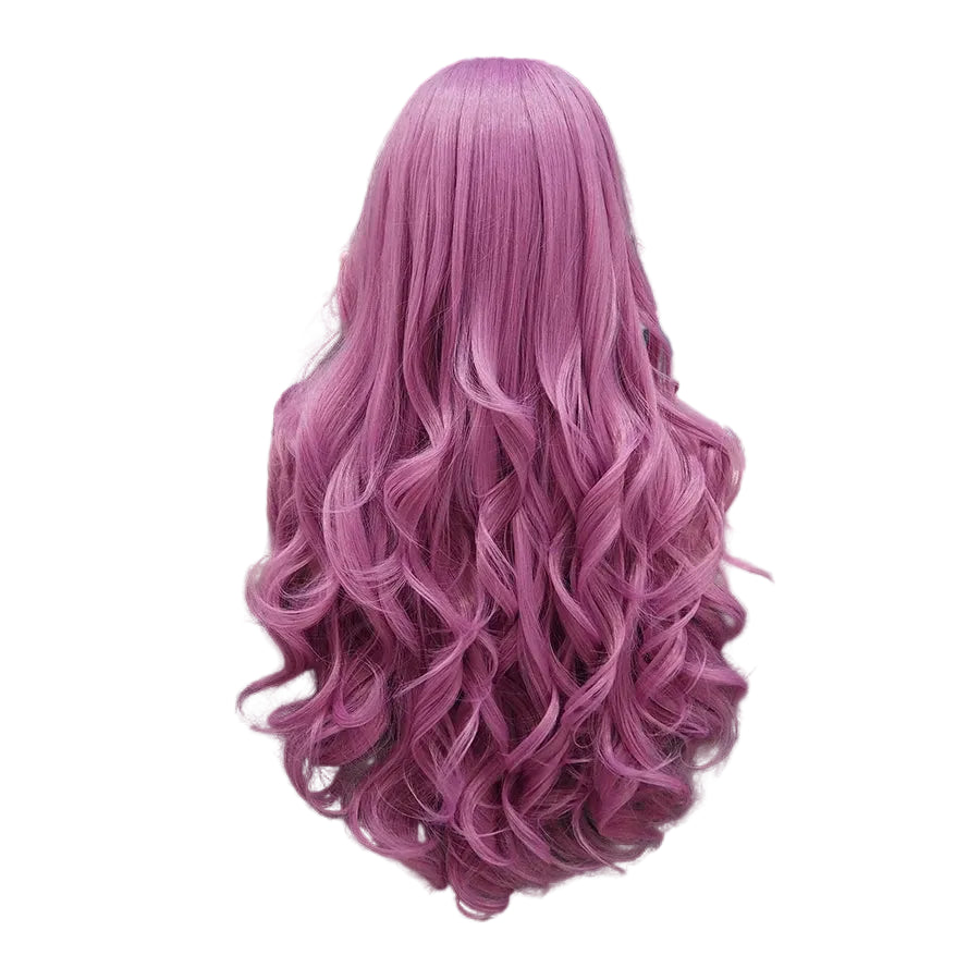 Long Purple Lace Front Wig | 30 Inch | Natural Wavy
