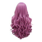 Long Purple Lace Front Wig | 30 Inch | Natural Wavy