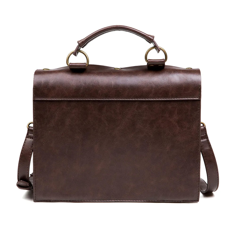 Steampunk Satchel | Brown Clockwork Detail
