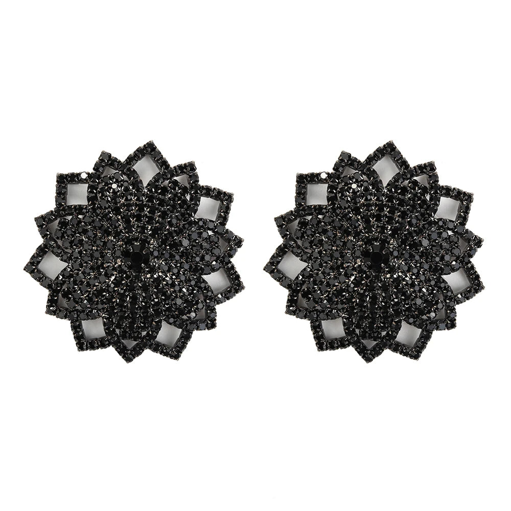 Rhinestone Nipple Covers - Reusable Self-Adhesive Pasties for Performers