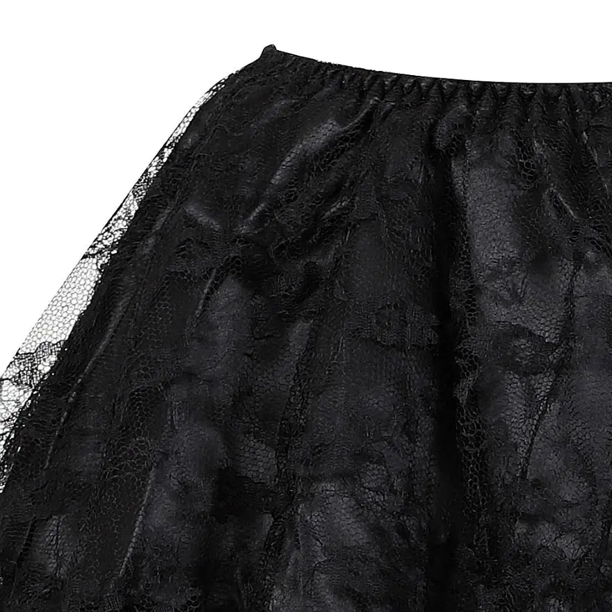 Lace Mini Skirt | Layered Ruffles